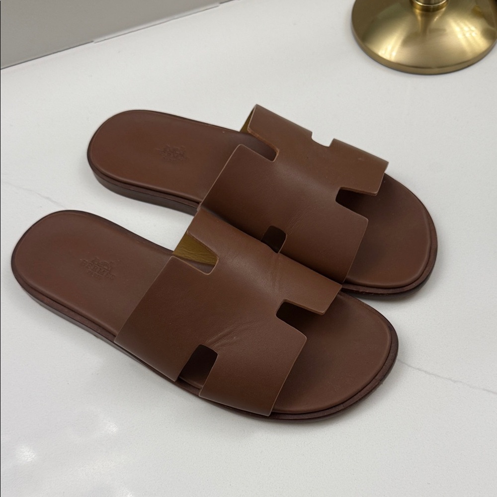 Hermes Brown Men's Sandals
